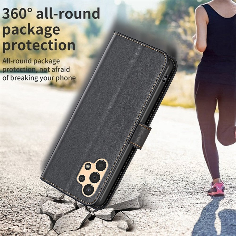 BINFEN COLOR BF17 For Samsung Galaxy A73 5G Phone Wallet Case Stand Leather Phone Cover
