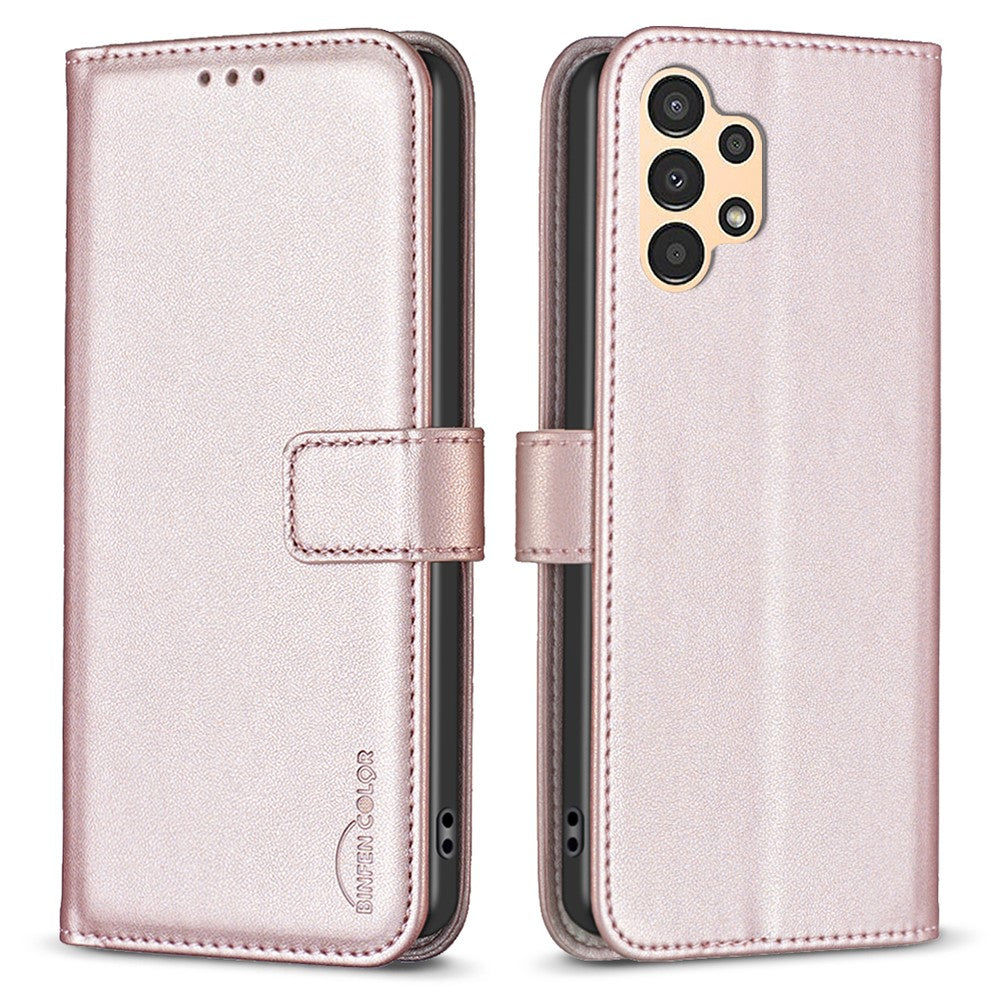 BINFEN COLOR BF17 For Samsung Galaxy A73 5G Phone Wallet Case Stand Leather Phone Cover