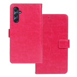 IDEWEI For Samsung Galaxy M54 5G / F54 5G PU Leather Stand Case Crazy Horse Texture Wallet Cover Phone Shell