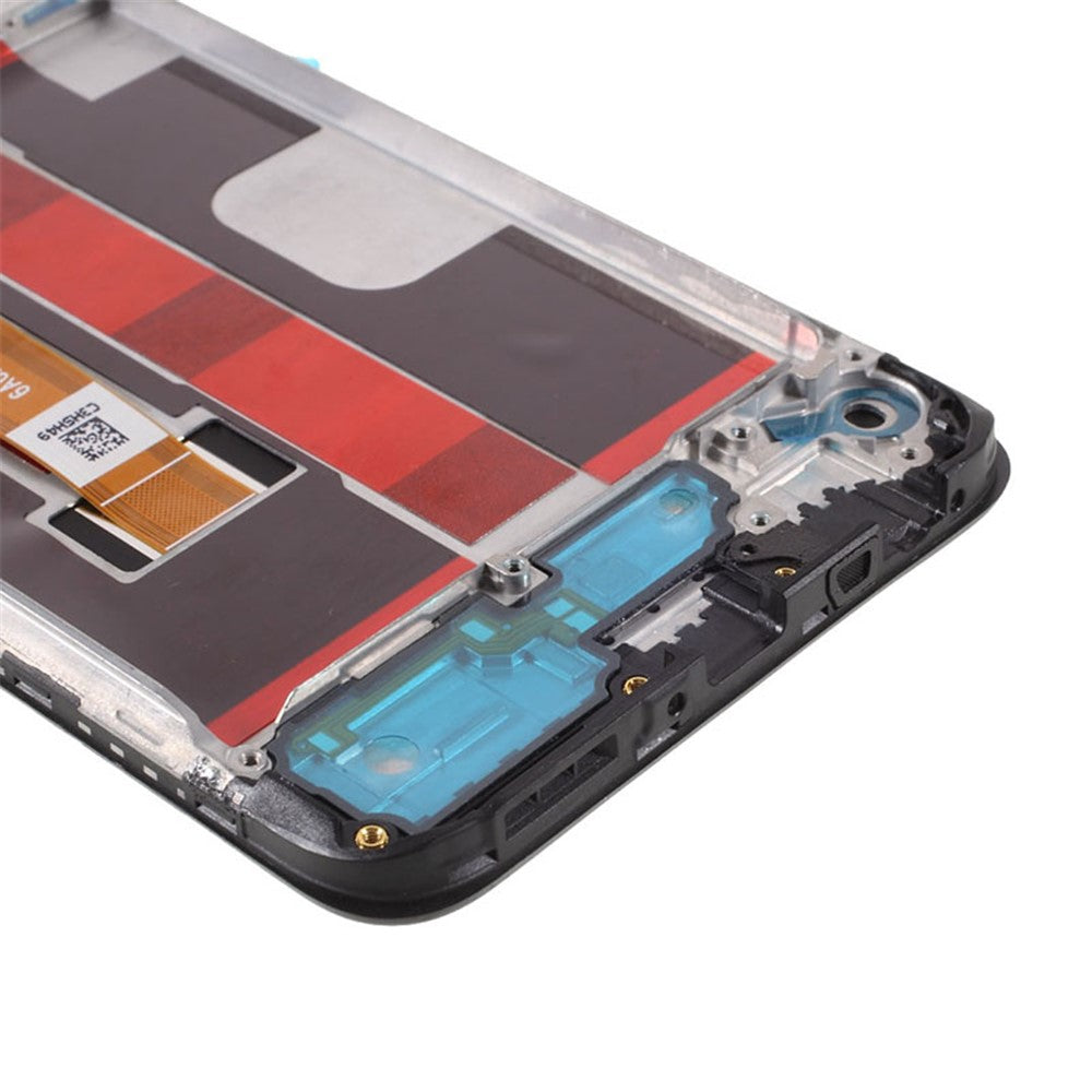 Til Oppo A11 / A5 (2020) OEM Grade S LCD-skærm og digitizer-enhed + rammedel (uden logo)