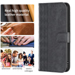 For Xiaomi Redmi Note 11 4G (Qualcomm) / Note 11S 4G Leather Phone Case Imprinting Grid Wallet Stand Shell