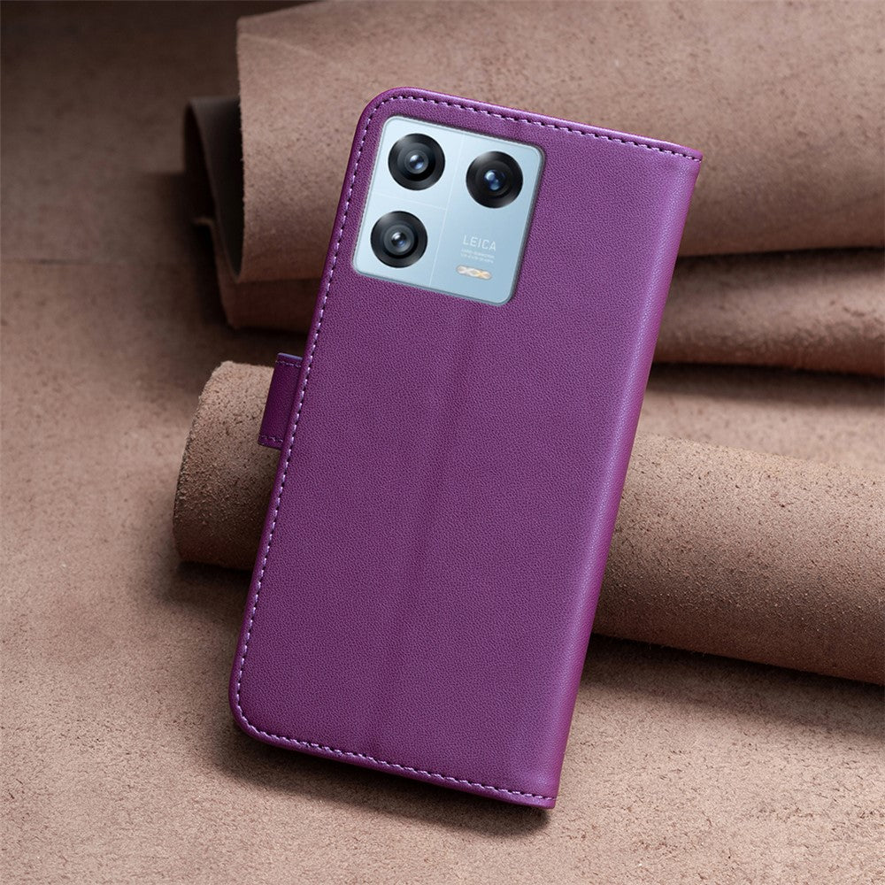 BINFEN COLOR BF17 For Xiaomi 13 Pro 5G Stand Wallet Phone Case PU Leather Phone Cover