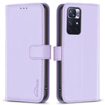 BINFEN COLOR BF17 mobilskal till Xiaomi Redmi Note 11 4G (Qualcomm) / Note 11S 4G PU-läder Plånboksfodral med stativ