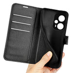 Stand Case for Xiaomi Redmi Note 12 Turbo / Poco F5 5G PU Leather Litchi Texture Wallet Phone Cover