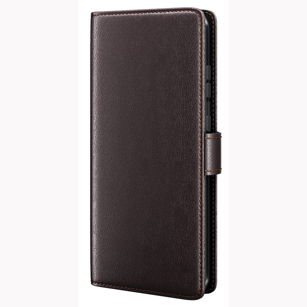 For Xiaomi Redmi Note 12 Turbo / Poco F5 5G Case Genuine Split Leather Phone Cover with Wallet Stand