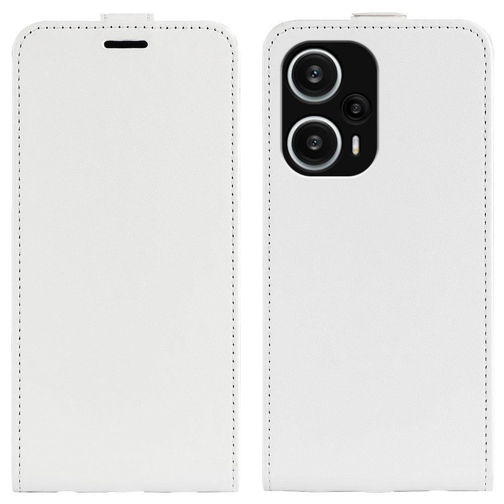 Mobilskal till Xiaomi Redmi Note 12 Turbo / Poco F5 5G Vertikalt Flip PU-lädermobilskal med kortplatser