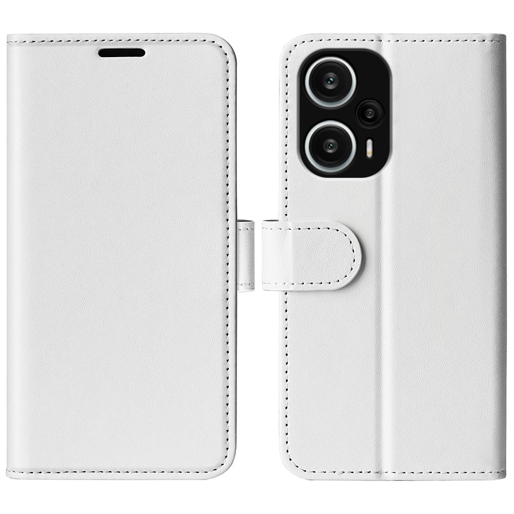 For Xiaomi Redmi Note 12 Turbo / Poco F5 5G PU Leather Phone Cover Crazy Horse Texture Wallet Stand Case
