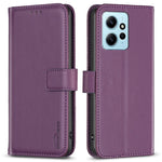 BINFEN COLOR BF17 For Xiaomi Redmi Note 12 4G Phone Stand Case PU Leather Cell Phone Wallet Cover