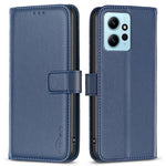 BINFEN COLOR BF17 For Xiaomi Redmi Note 12 4G Phone Stand Case PU Leather Cell Phone Wallet Cover