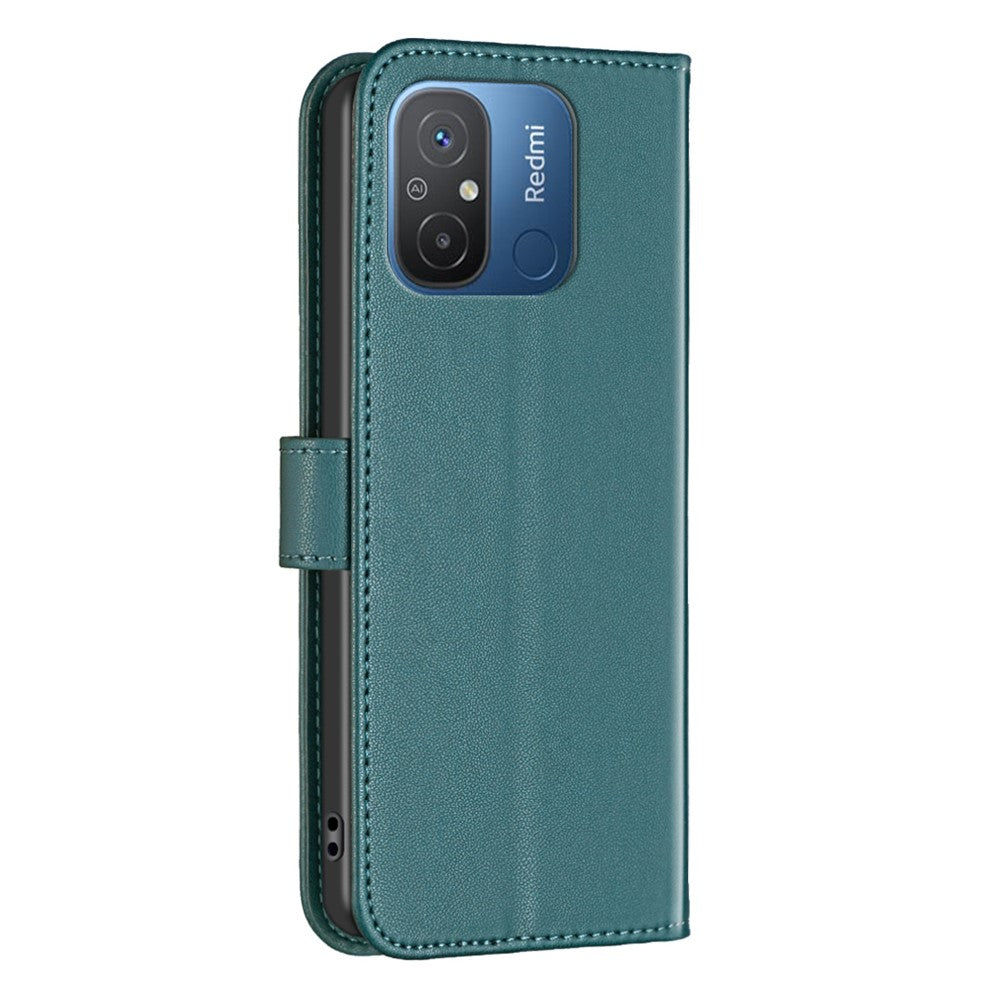 BINFEN COLOR BF17 For Xiaomi Poco C55 4G / Redmi 12C 4G Phone Case PU Leather Wallet Stand Phone Cover