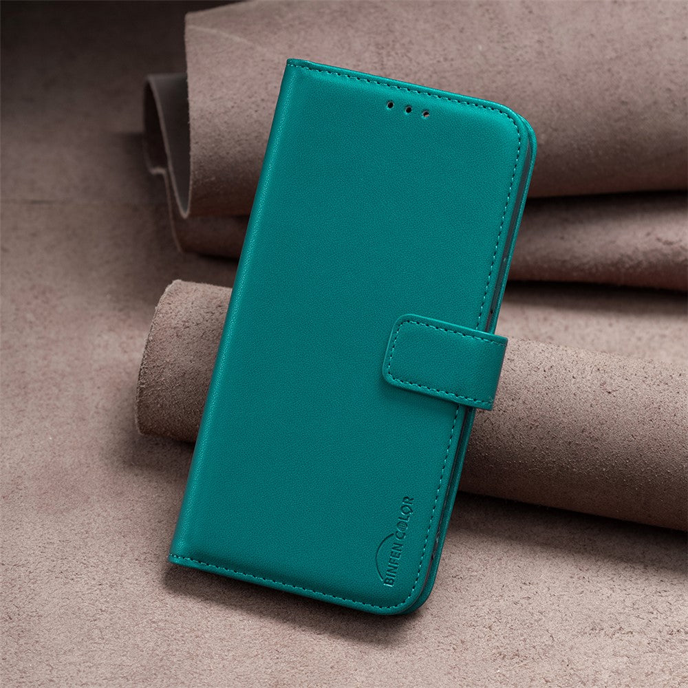BINFEN COLOR BF17 For Xiaomi Poco C55 4G / Redmi 12C 4G Phone Case PU Leather Wallet Stand Phone Cover