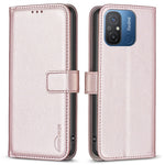 BINFEN COLOR BF17 For Xiaomi Poco C55 4G / Redmi 12C 4G Phone Case PU Leather Wallet Stand Phone Cover