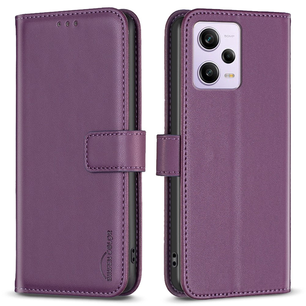 Xiaomi Redmi Note 12 Pro 5G / 12 Pro Speed 5G / Poco X5 Pro 5G Läderfodral BINFEN COLOR BF17 Stativ Plånboksfodral