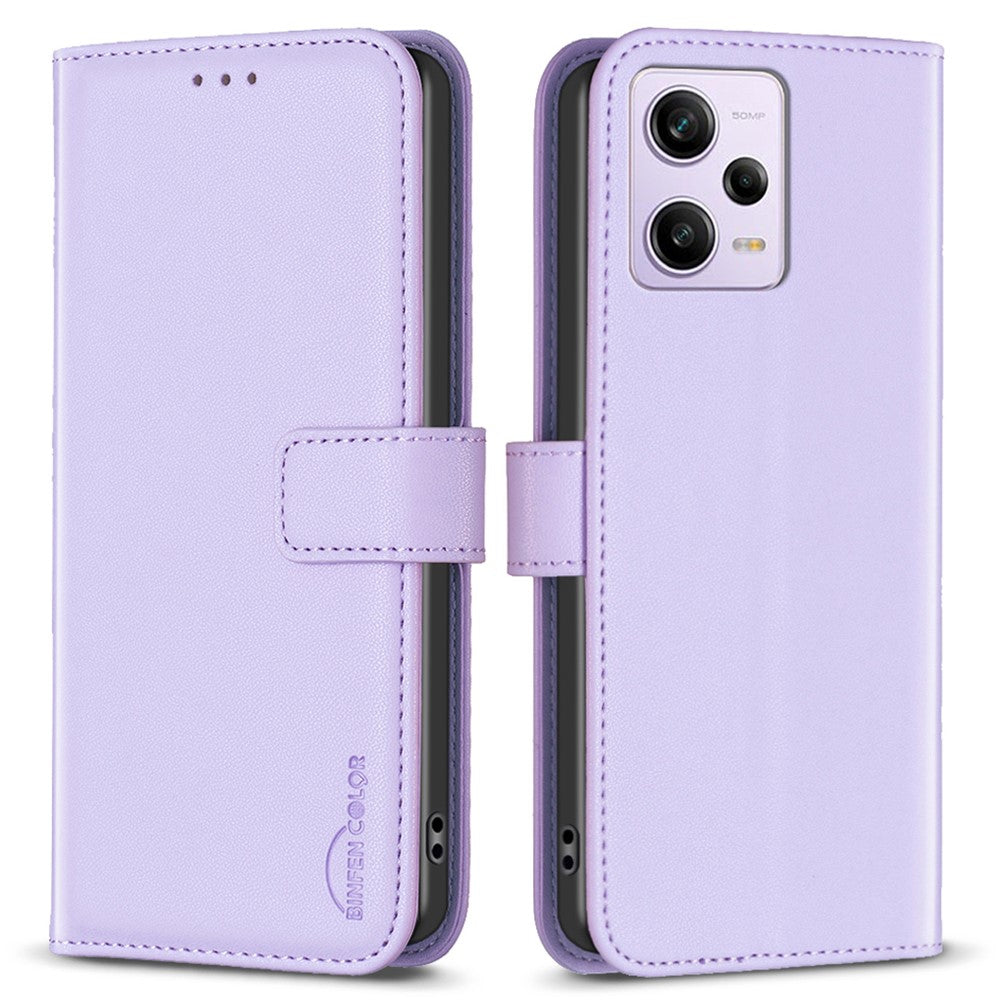 Xiaomi Redmi Note 12 Pro 5G / 12 Pro Speed 5G / Poco X5 Pro 5G Läderfodral BINFEN COLOR BF17 Stativ Plånboksfodral