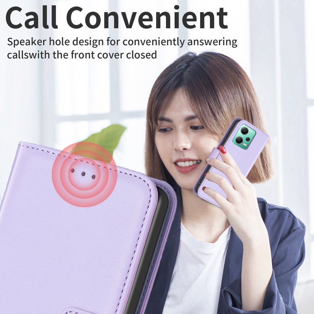 BINFEN COLOR BF17 For Xiaomi Redmi Note 12 5G (China) / (India) / (Global) / Poco X5 5G Leather Case Stand Wallet Phone Cover