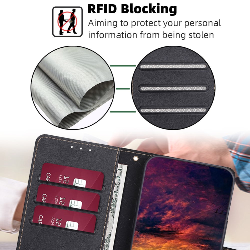 For Huawei nova 11 / nova 12s 4G / nova 12 Lite 4G PU Leather Flip Phone Case RFID Blocking Stand Wallet Folio Cover