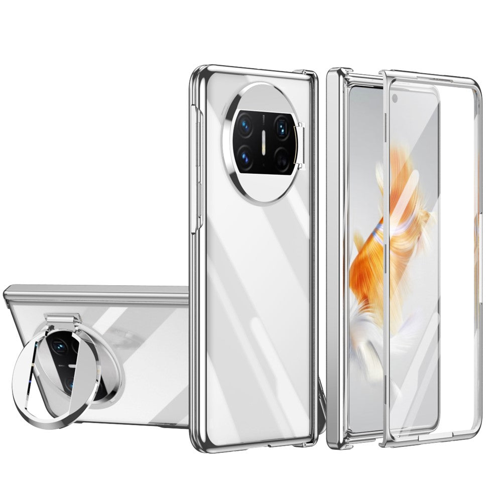 Huawei Mate X3 5G Phantom-serien, gångjärnsskyddande mobilskal, stativ, PC-skydd med härdat glasfilm