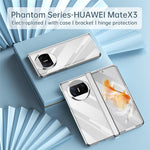 Huawei Mate X3 5G Phantom-serien, gångjärnsskyddande mobilskal, stativ, PC-skydd med härdat glasfilm