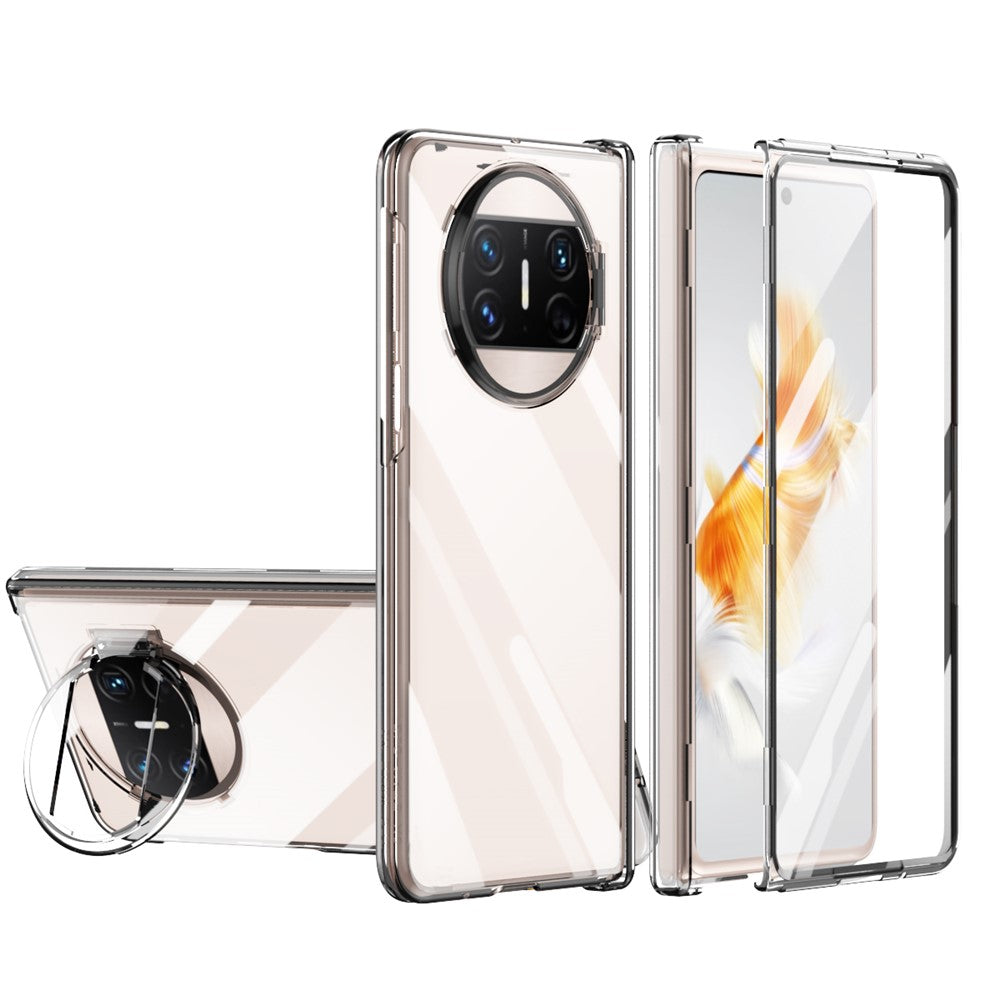 Huawei Mate X3 5G Phantom-serien, gångjärnsskyddande mobilskal, stativ, PC-skydd med härdat glasfilm