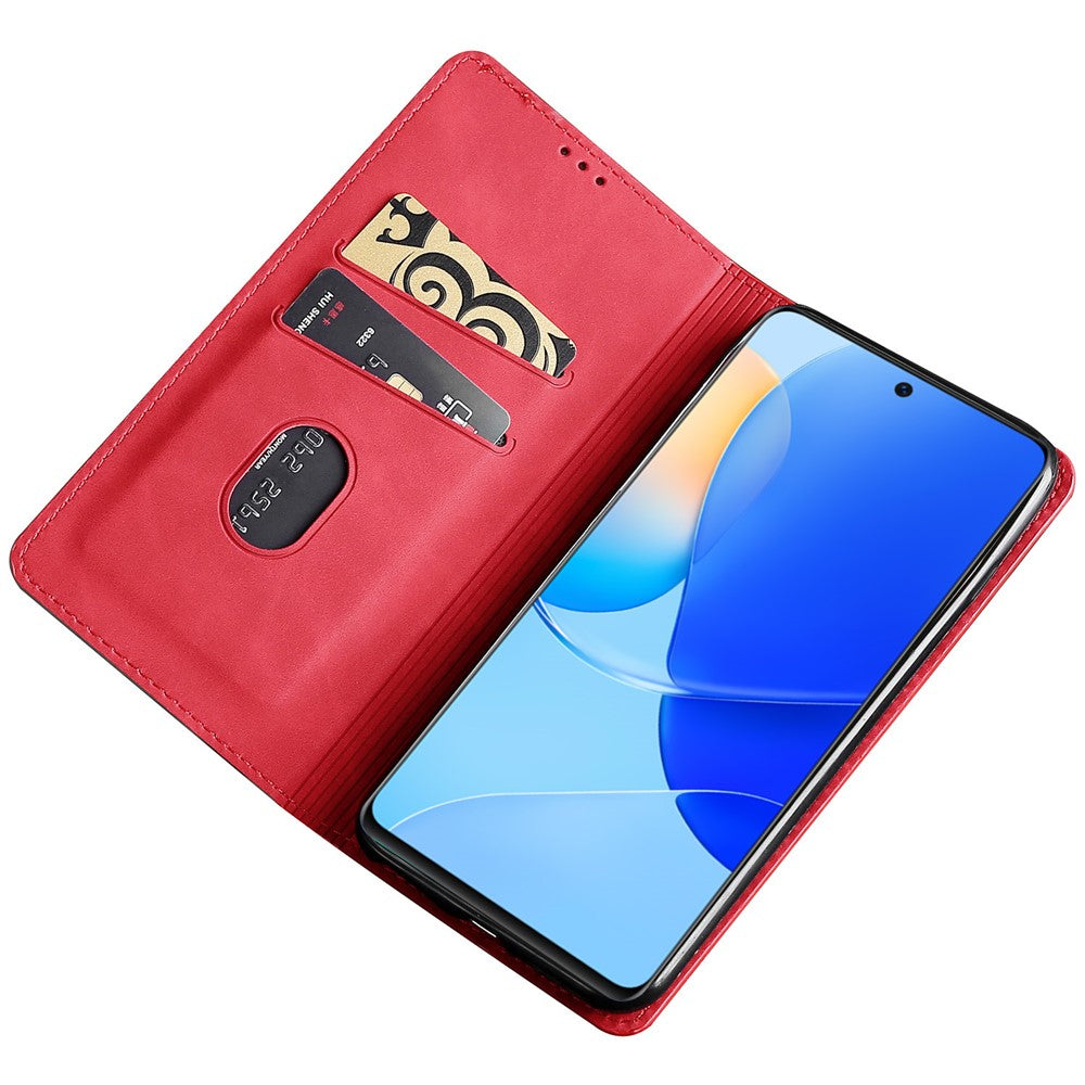 Phone Stand Cover for Huawei nova 11 / nova 12s 4G / nova 12 Lite 4G Skin-touch Feeling PU Leather Card Holder Flip Phone Case