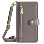 Leather Phone Cover for Honor X50i 5G / 90 Lite 5G Folio Flip Stand Wallet Case with Zipper Pocket