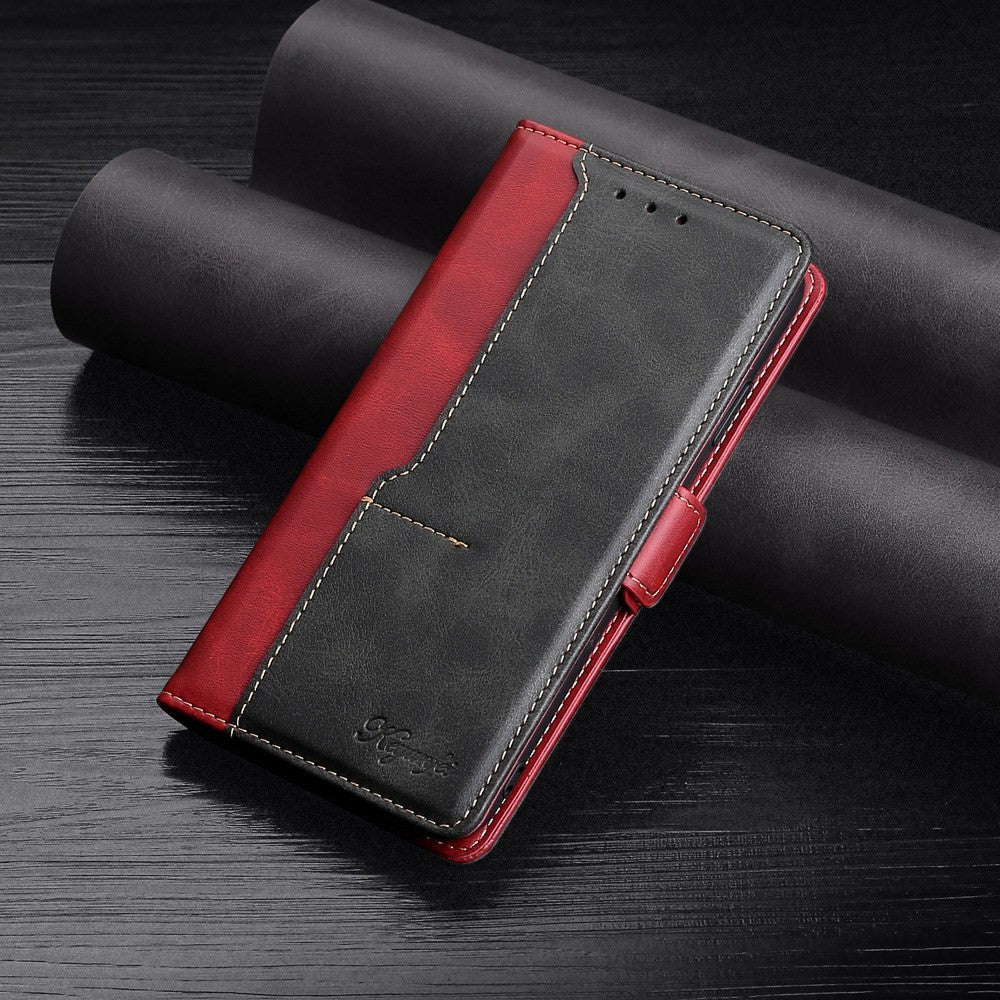 For Xiaomi 13 Ultra PU Leather Stand Cover Contrast Color Flip Wallet Phone Case