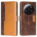 For Xiaomi 13 Ultra PU Leather Stand Cover Contrast Color Flip Wallet Phone Case