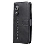 Phone Case for Oppo Find X6 , Calf Texture Zipper Pocket Stand Shell Drop-proof Wallet PU Leather Cover