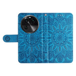 For Oppo Find X6 Pro PU Leather Wallet Protective Cover Sunflower Imprinted Phone Flip Stand Case