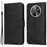 For Huawei Enjoy 60X Calf Texture Leather Case Wallet Stand Cell Phone Cover with Strap