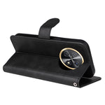 For Huawei Enjoy 60X Calf Texture Leather Case Wallet Stand Cell Phone Cover with Strap