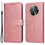 For Huawei Enjoy 60X Calf Texture Leather Case Wallet Stand Cell Phone Cover with Strap