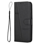 PU Leather Case for Xiaomi Redmi Note 12 4G Cell Phone Drop-proof Wallet Foldable Stand Cover