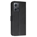PU-läderfodral till Xiaomi Redmi Note 12 4G mobilmobil fallsäker plånbok vikbar stativskydd