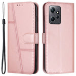 PU-läderfodral till Xiaomi Redmi Note 12 4G mobilmobil fallsäker plånbok vikbar stativskydd