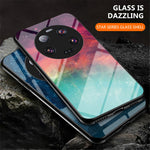 For Xiaomi 13 Ultra Starry Sky Pattern Printing Case Anti-Scratch PC+TPU+Tempered Glass Phone Cover