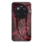 Xiaomi 13 Ultra Härdat Glas Bakstycke PC+TPU Marmor Mönster mobilskal