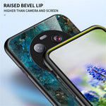Xiaomi 13 Ultra Härdat Glas Bakstycke PC+TPU Marmor Mönster mobilskal