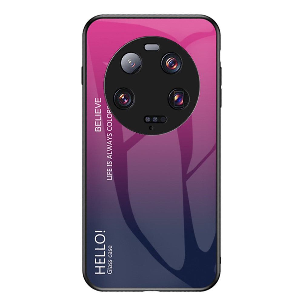 Xiaomi 13 Ultra Gradient Härdat Glas mobilskal PC+TPU Reptåligt Skal