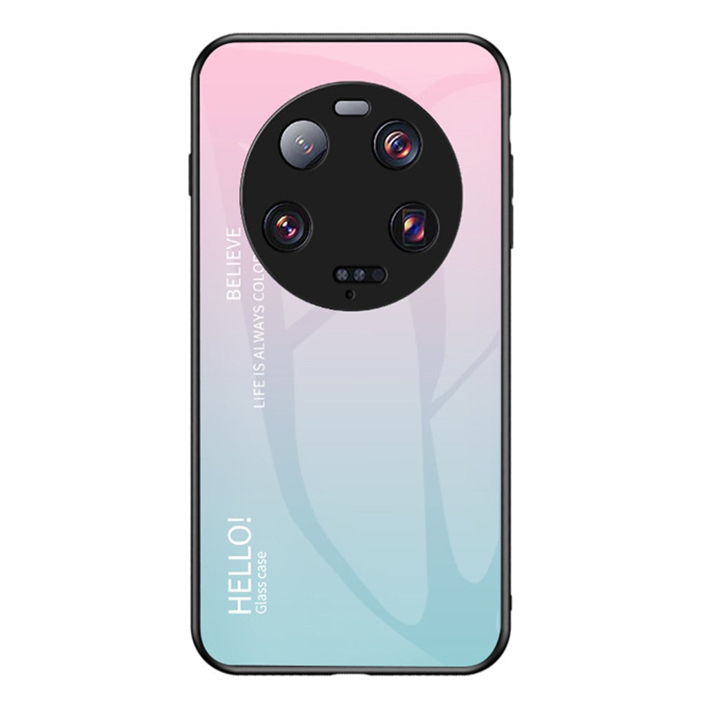 Xiaomi 13 Ultra Gradient Härdat Glas mobilskal PC+TPU Reptåligt Skal