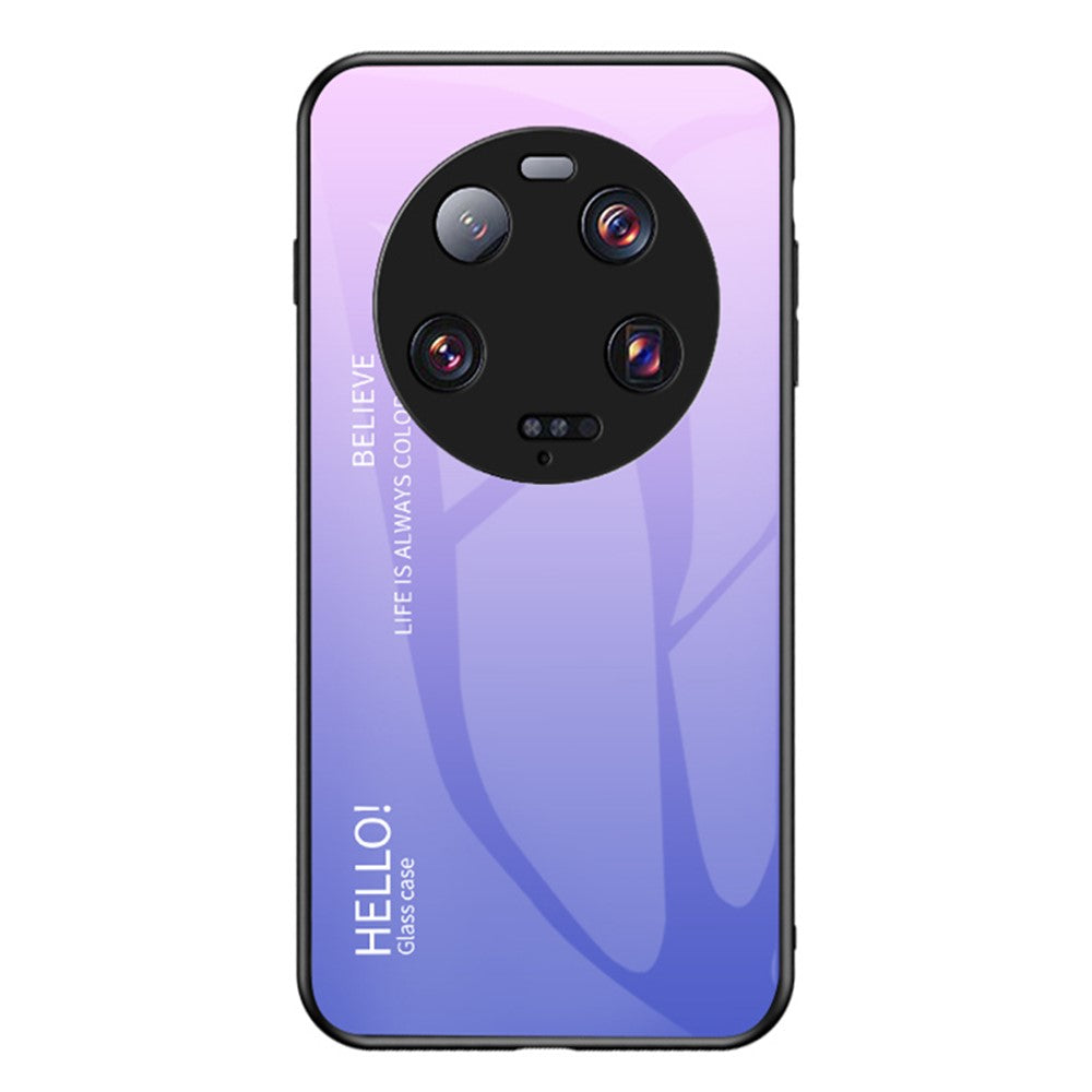 Xiaomi 13 Ultra Gradient Härdat Glas mobilskal PC+TPU Reptåligt Skal