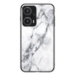 Xiaomi Redmi Note 12 Turbo / Poco F5 5G Anti-fall-mobilskal Marmormönster Härdat Glas+PC+TPU-skydd