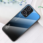 For Xiaomi Redmi Note 12 Turbo / Poco F5 5G Slim Phone Case PC + TPU + Tempered Glass Shockproof Cover