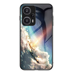 Xiaomi Redmi Note 12 Turbo / Poco F5 5G mobilskal Mönster Tryckt PC+TPU+Härdat Glas mobilskal