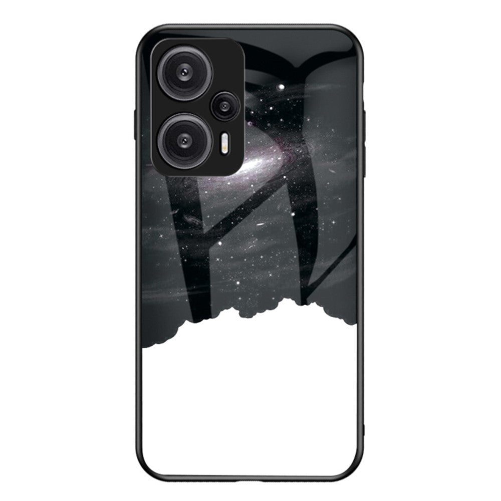 Xiaomi Redmi Note 12 Turbo / Poco F5 5G mobilskal Mönster Tryckt PC+TPU+Härdat Glas mobilskal