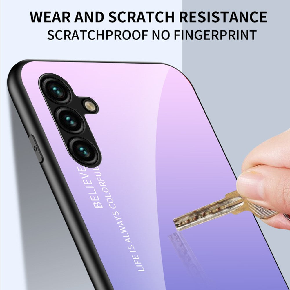 Samsung Galaxy A24 4G (162,1 x 77,6 x 8,3 mm) Slim-skal i tonad färg, PC+TPU+härdat glas