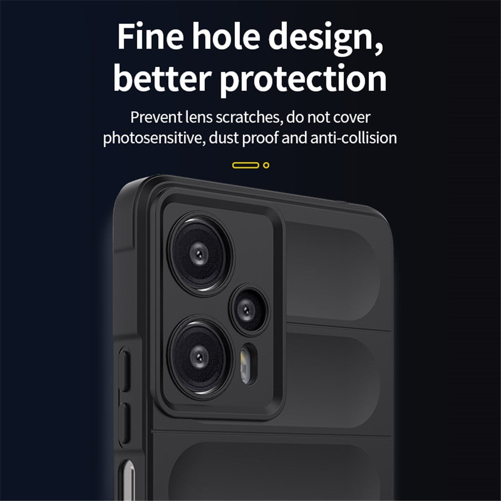 For Xiaomi Poco F5 5G / Redmi Note 12 Turbo Flexible TPU Phone Case Anti-drop Rugged Back Cover