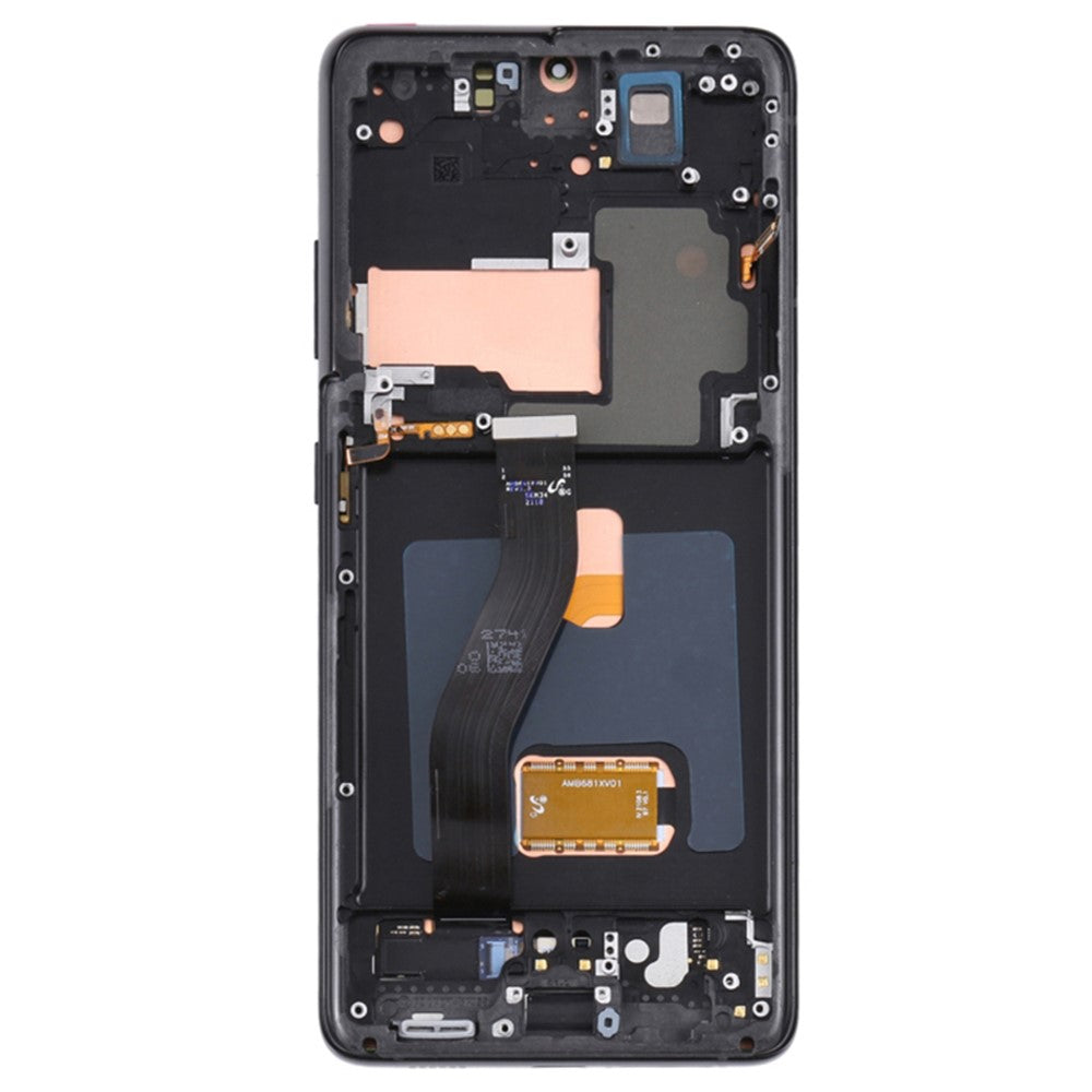 For Samsung Galaxy S21 Ultra 5G G998B OEM Grade S AMOLED Screen and Digitizer Assembly + Frame Part (without Logo)