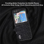 ABEEL For Samsung Galaxy Z Flip5 5G Genuine Cow Leather Coated PC Phone Case Textured Anti-Slip Cover
