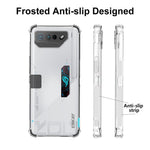 ENKAY HAT PRINCE til Asus ROG Phone 7 Ultimate 5G Gennemsigtigt telefoncover Skridsikker kant TPU mobiltelefoncover